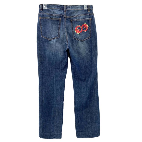 ESCADA Mid Rise Linda Straight Leg Jeans 42